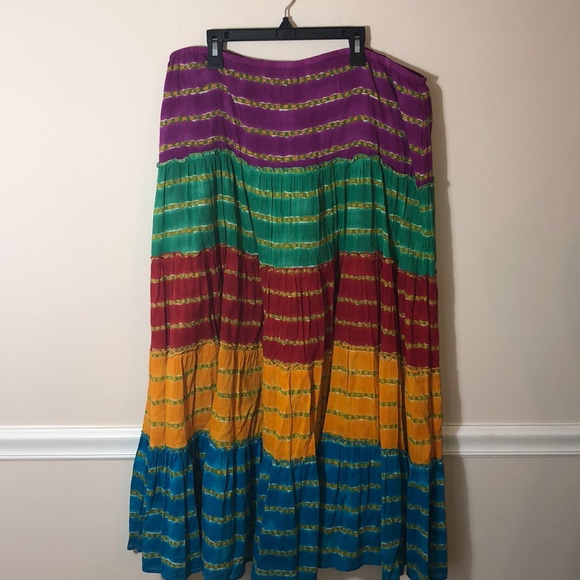 Lauren Ralph Lauren Dresses & Skirts - Lauren Ralph Lauren Tie Dye Maxi Skirt Boho 1X
